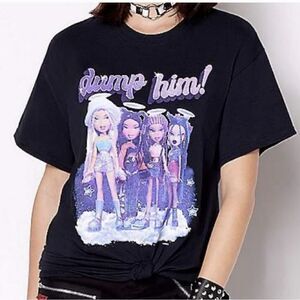 Bratz Dolls Dump Him! Black Shirt Size S